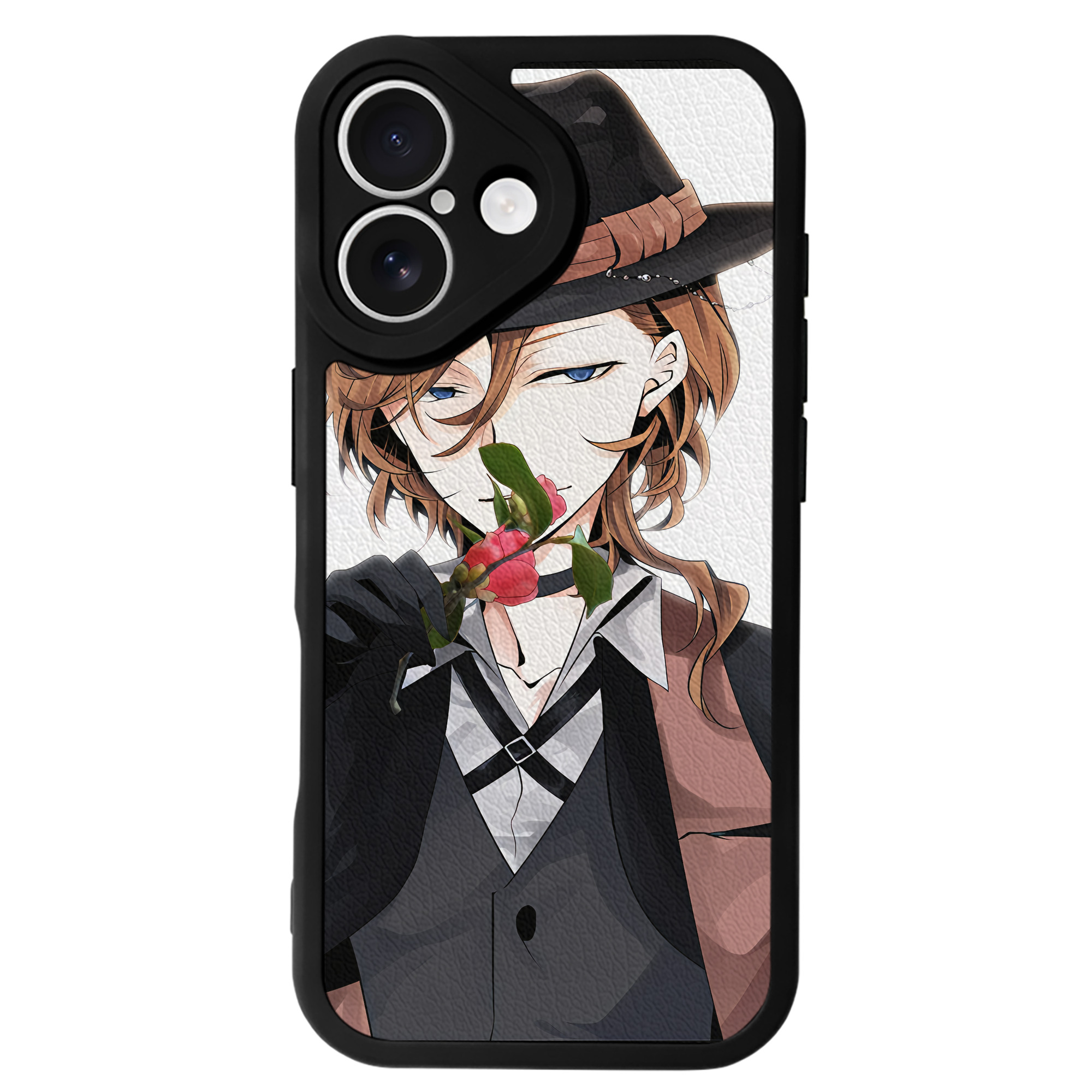 （画像用） 文豪ストレイドッグス Bungo Stray Dogs 【iPhone 16シリーズ対応】シリコンスマホケース（レザー調） 材質：シリコン